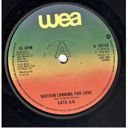 Cats U.K. Sixteen Looking For Love USED VINYL 7INCH SINGLE 45 RPM