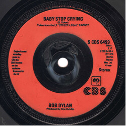Bob Dylan Baby Stop Crying USED VINYL 7INCH 45 RPM