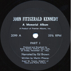 John F. Kennedy A Memorial Album Vinyl LP USED