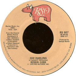 Robin Gibb Oh! Darling Vinyl 7" USED