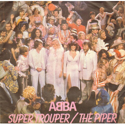 ABBA Super Trouper / The Piper USED VINYL 7INCH 45 RPM SINGLE STEREO
