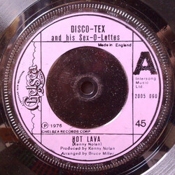 Disco Tex & His Sex-O-Lettes Hot Lava USED VINYL 7INCH 45 RPM SINGLE