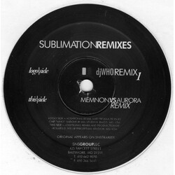 Ova Sublimation Remixes USED VINYL 12INCH 33 S RPM