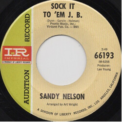 Sandy Nelson Sock It To Em J.B. / The Charge USED VINYL 7INCH 45 RPM SINGLE PROMO