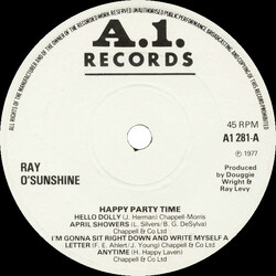 Ray O'Sunshine Happy Party Time USED VINYL 7INCH 45 RPM SINGLE