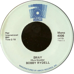 Bobby Rydell Sway / Volare Vinyl 7" USED