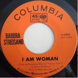 Barbra Streisand I Am Woman / People Vinyl 7" USED
