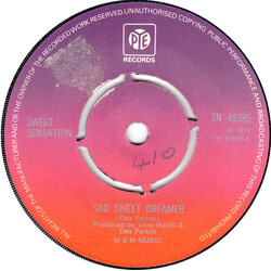 Sweet Sensation (2) Sad Sweet Dreamer USED VINYL 7INCH 45 RPM SINGLE