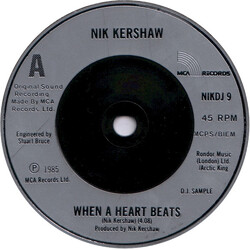 Nik Kershaw When A Heart Beats USED VINYL 7INCH SINGLE 45 RPM PROMO