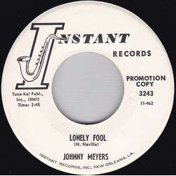 Johnny Meyers (2) Lonely Fool / Wonderful Girl USED VINYL 7INCH 45 RPM PROMO