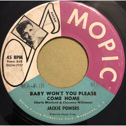 Jackie Powers Baby Won't You Please Come Home / Heeby Jeeby Blues USED VINYL 7INCH 45 RPM