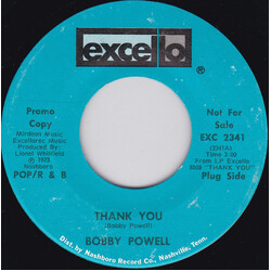 Bobby Powell Thank You / C. C. Rider USED VINYL 7INCH 45 RPM PROMO