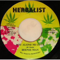 Beenie Man You Alone Mi Love Vinyl 7" USED