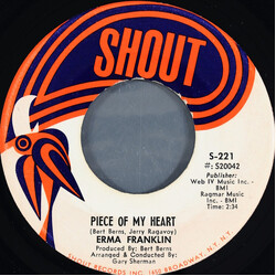 Erma Franklin Piece Of My Heart / Baby What You Want Me To Do USED VINYL 7INCH 45 RPM SINGLE