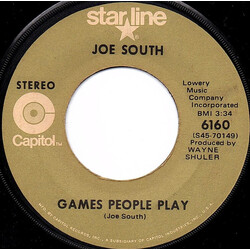 Joe South Games People Play / These Are Not My People USED VINYL 7INCH 45 RPM SINGLE STEREO