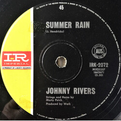 Johnny Rivers Summer Rain / Memory Of The Coming Good USED VINYL 7INCH 45 RPM