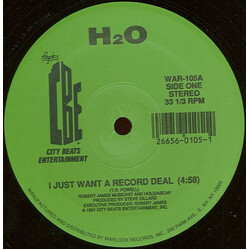 H2O (12) I Just Want A Record Deal / Cold Sweat USED VINYL 12INCH 33 S RPM