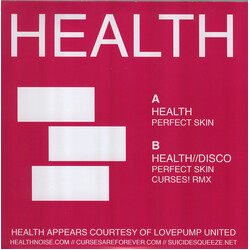HEALTH (2) Perfect Skin USED VINYL 7INCH 33 S RPM SINGLE