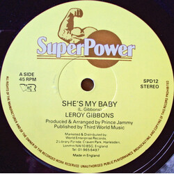 Leroy Gibbons She's My Baby / Magic Moment USED VINYL 12INCH 45 RPM