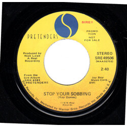 The Pretenders Stop Your Sobbing USED VINYL 7INCH 45 RPM SINGLE PROMO STEREO MONO