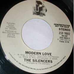 The Silencers (2) Modern Love USED VINYL 7INCH 45 RPM PROMO