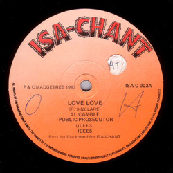 Al Campbell / I Sees Love Love / Public Prosecutor USED VINYL 12INCH 45 RPM