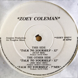 Zoey Coleman Talk To Yourself USED VINYL 12INCH 45 RPM