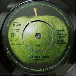 George Harrison My Sweet Lord USED VINYL 7INCH SINGLE 45 RPM