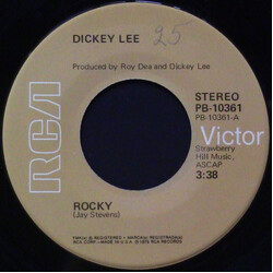 Dickey Lee Rocky USED VINYL 7INCH 45 RPM