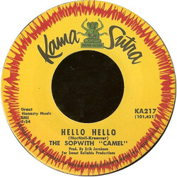 Sopwith Camel Hello Hello / Treadin' USED VINYL 7INCH 45 RPM SINGLE