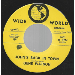 Gene Watson John's Back In Town Vinyl 7" USED