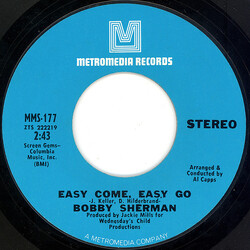 Bobby Sherman Easy Come, Easy Go / Sounds Along The Way USED VINYL 7INCH SINGLE 45 RPM
