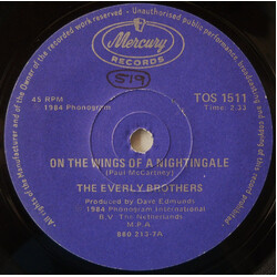 Everly Brothers On The Wings Of A Nightingale USED VINYL 7INCH SINGLE