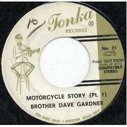 Brother Dave Gardner Motorcycle Story (Part 1) USED VINYL 7INCH 45 RPM SINGLE