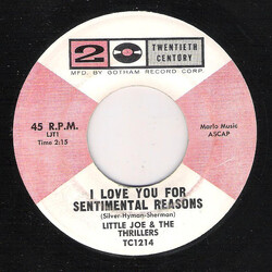 Little Joe Cook And The Thrillers I Love You For Sentimental Reasons / One More Time Vinyl 7" USED