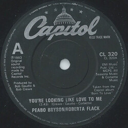 Peabo Bryson / Roberta Flack You're Looking Like Love To Me USED VINYL 7INCH 45 RPM