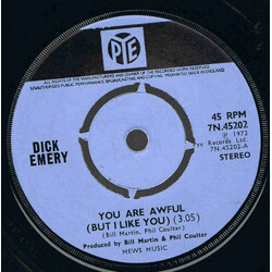 Dick Emery You Are Awful (But I Like You) USED VINYL 7INCH 45 RPM SINGLE