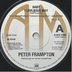 Peter Frampton Baby I Love Your Way USED VINYL 7INCH 45 RPM SINGLE