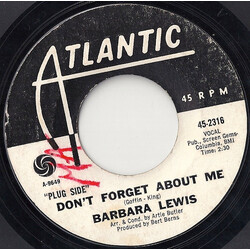 Barbara Lewis Don't Forget About Me / It's Magic USED VINYL 7INCH SINGLE 45 RPM PROMO