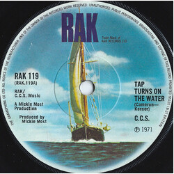 CCS Tap Turns On The Water USED VINYL 7INCH 45 RPM SINGLE