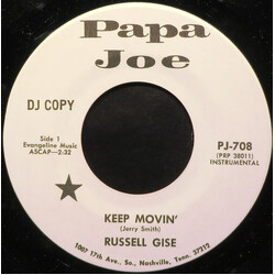 Russell Gise Keep Movin' USED VINYL 7INCH 45 RPM PROMO