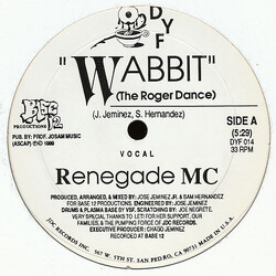Renegade MC Wabbit (The Roger Dance) VINYL 12" USED