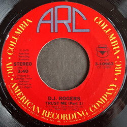 D. J. Rogers Trust Me USED VINYL 7INCH 45 RPM STYRENE