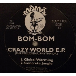 Bom-Bom Crazy World E.P. USED VINYL 12INCH 33 S RPM EP
