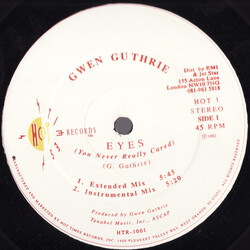 Gwen Guthrie Eyes (You Never Really Cared) USED VINYL 12INCH 45 RPM