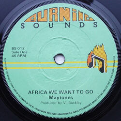 The Maytones Africa We Want To Go USED VINYL 7INCH