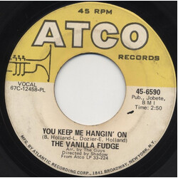Vanilla Fudge You Keep Me Hangin' On / Come By Day, Come By Night USED VINYL 7INCH SINGLE 45 RPM