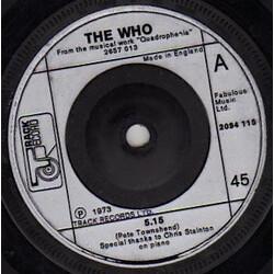 The Who 5.15 USED VINYL 7INCH 45 RPM SINGLE