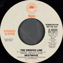 Heatwave The Groove Line USED VINYL 7INCH 45 RPM SINGLE PROMO STEREO MONO