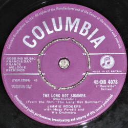 Jimmie Rodgers (2) The Long Hot Summer USED VINYL 7INCH 45 RPM